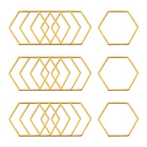Link de legatura otel inoxidabil auriu 304 hexagon 20x22,5x0,8mm