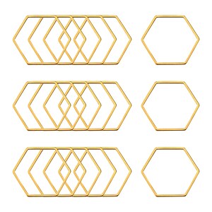 Link de legatura otel inoxidabil auriu 304 hexagon 20x22,5x0,8mm