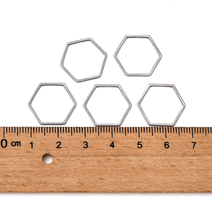 Link de legatura otel inoxidabil 304 hexagon 16x18x0,8mm