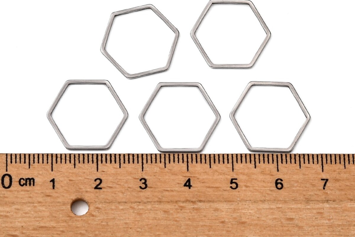 Link de legatura otel inoxidabil 304 hexagon 16x18x0,8mm