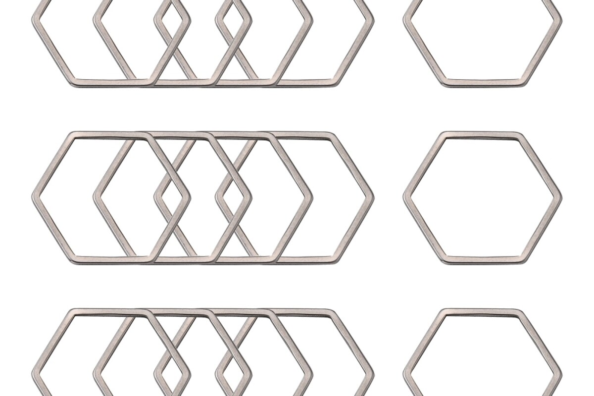 Link de legatura otel inoxidabil 304 hexagon 16x18x0,8mm