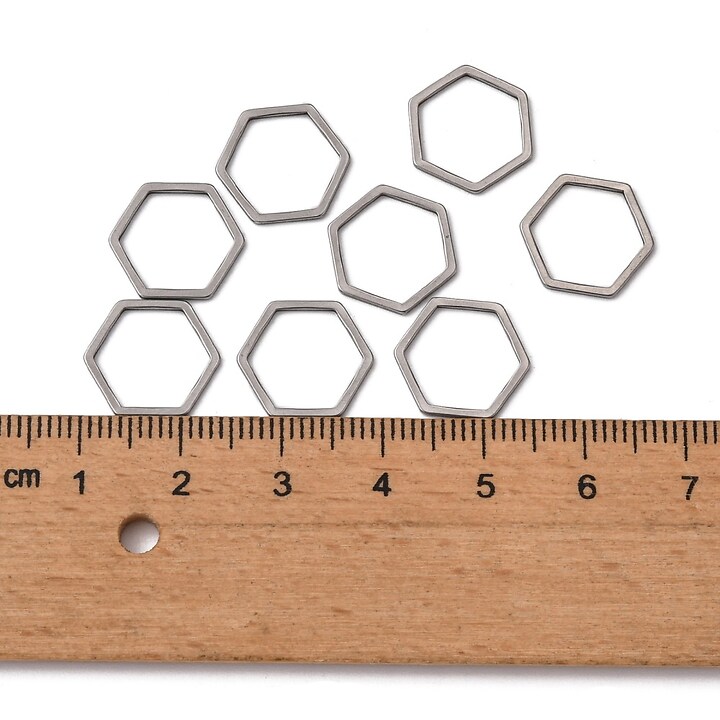 Link de legatura otel inoxidabil 304 hexagon 13,5x12x0,8mm