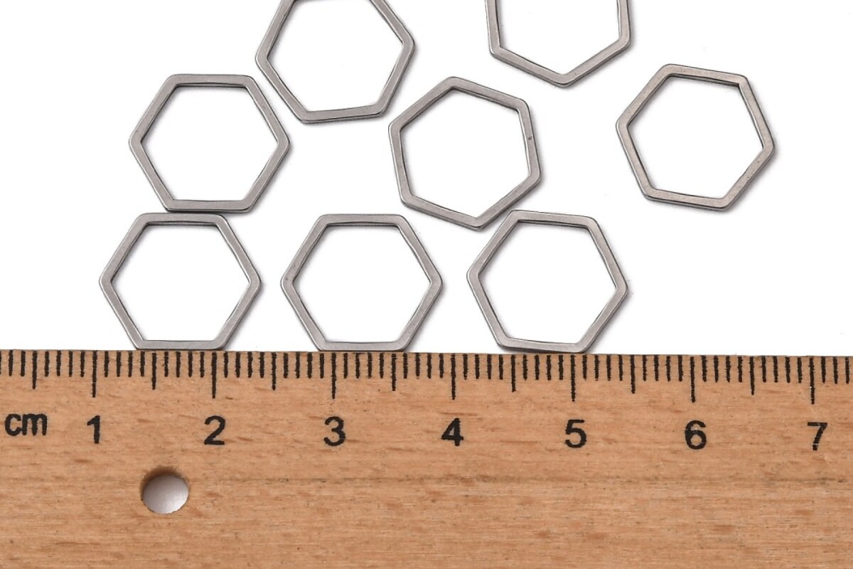 Link de legatura otel inoxidabil 304 hexagon 13,5x12x0,8mm