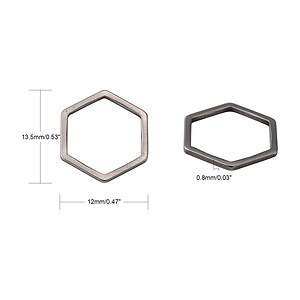 Link de legatura otel inoxidabil 304 hexagon 13,5x12x0,8mm