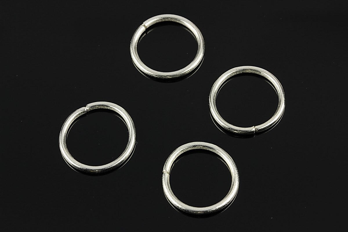 Zale argintii 16mm (grosime 1,5mm)