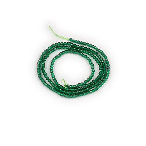 Sirag cristale rotunde 2mm - verde smarald