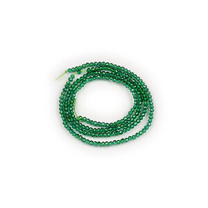 Sirag cristale rotunde 2mm - verde inchis