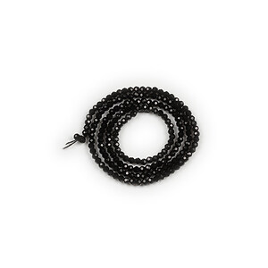 Margele cristal rotund 2mm (sirag) - negru