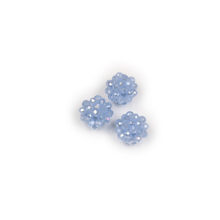 Bulgaras din cristale rondele aprox. 12mm - albastru deschis AB