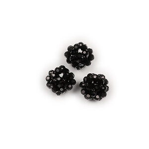Bulgaras din cristale rondele aprox. 14mm - negru