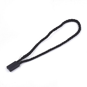Snur negru cu sigiliu pentru eticheta 18x2mm (aprox. 100buc.)