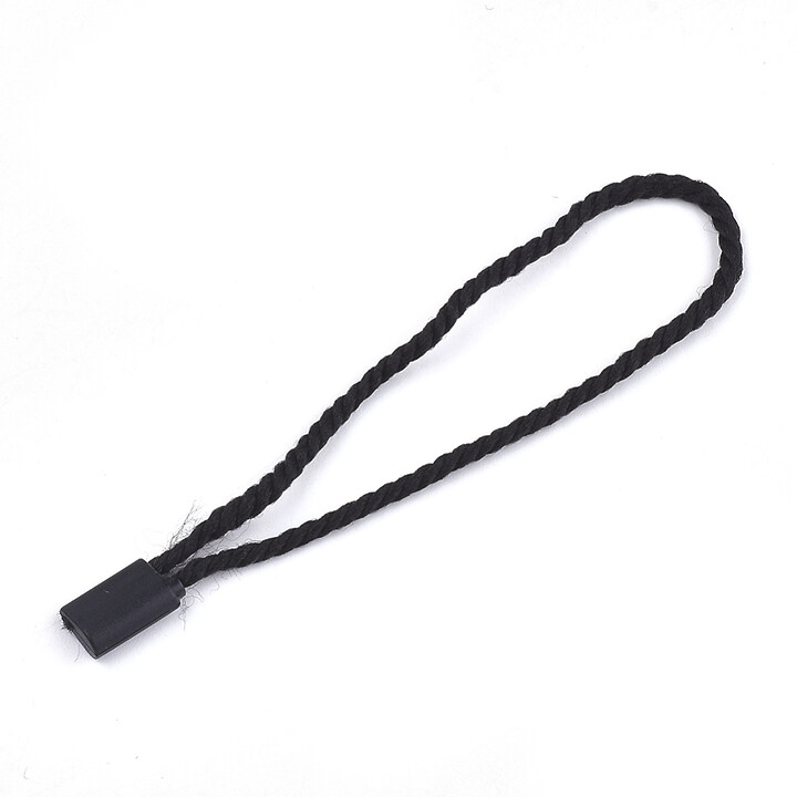 Snur negru cu sigiliu pentru eticheta 18x2mm (aprox. 100buc.)