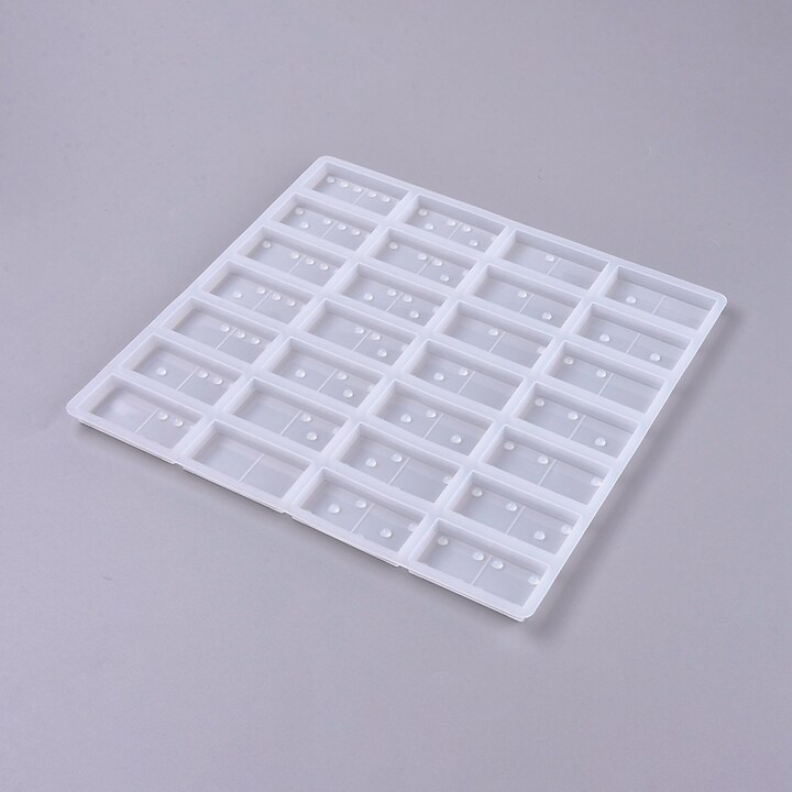 Matrita din silicon pentru rasina piese de domino 218x204x8mm