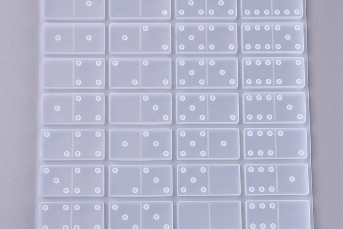 Matrita din silicon pentru rasina piese de domino 218x204x8mm
