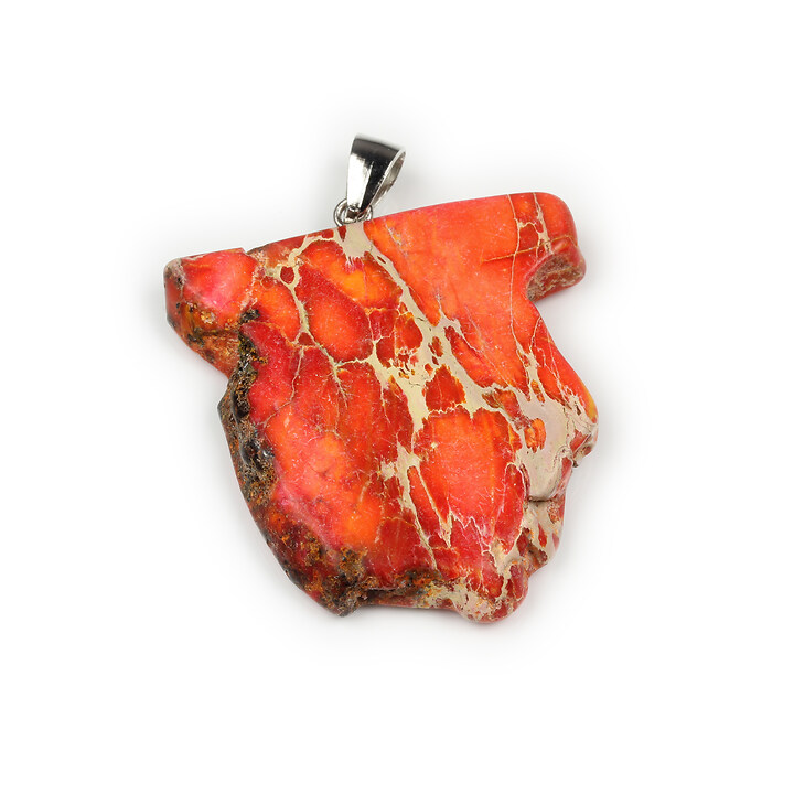 Pandantiv regalite de sinteza nugget 53x30mm