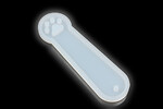 Matrita din silicon pentru rasina - semn de carte labuta de pisica 9,3x3,5x0,4cm