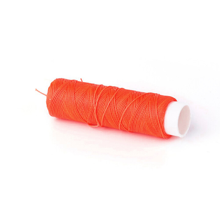 Rola ata cerata rotunda, micro macrame, 0,35mm, mosor 40m - portocaliu