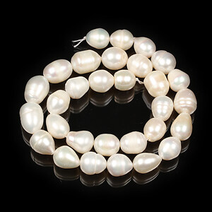 Sirag perle de cultura ovale aprox. 11-13x8-10mm