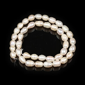 Sirag perle de cultura ovale 7-8x6-7mm
