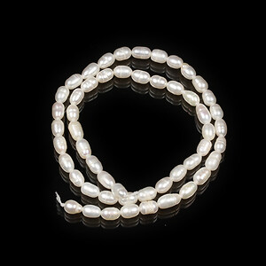 Sirag perle de cultura grad AA orez 5,5-9x4-5,5mm