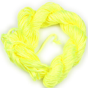 Ata nylon, grosime 1mm, 20-22m, galben neon