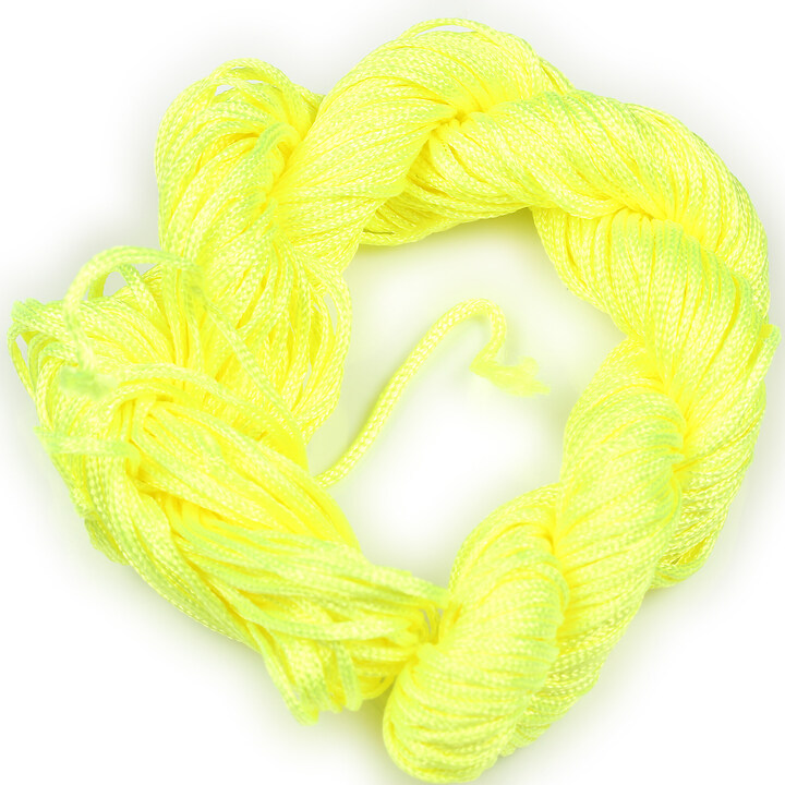 Ata nylon, grosime 1mm, 20-22m, galben neon