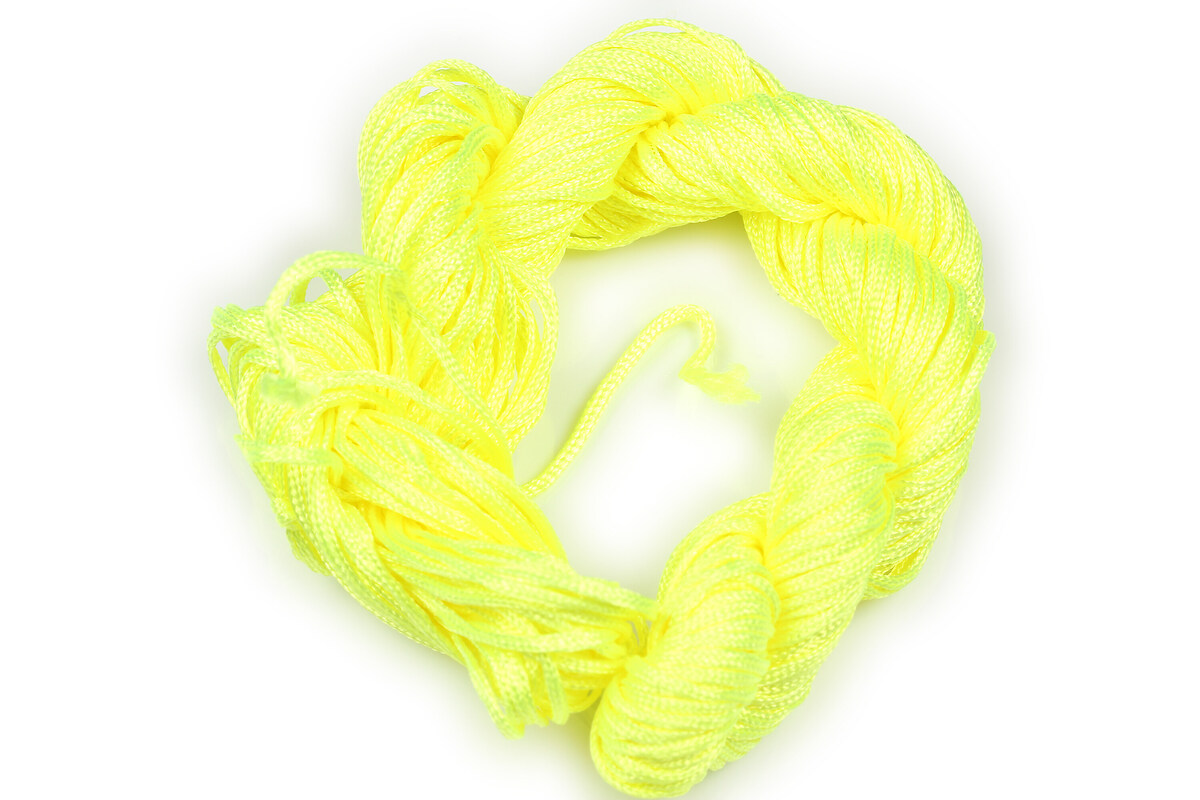 Ata nylon, grosime 1mm, 20-22m, galben neon