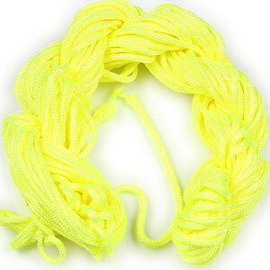 Ata nylon, grosime 2mm, 12m, galben neon