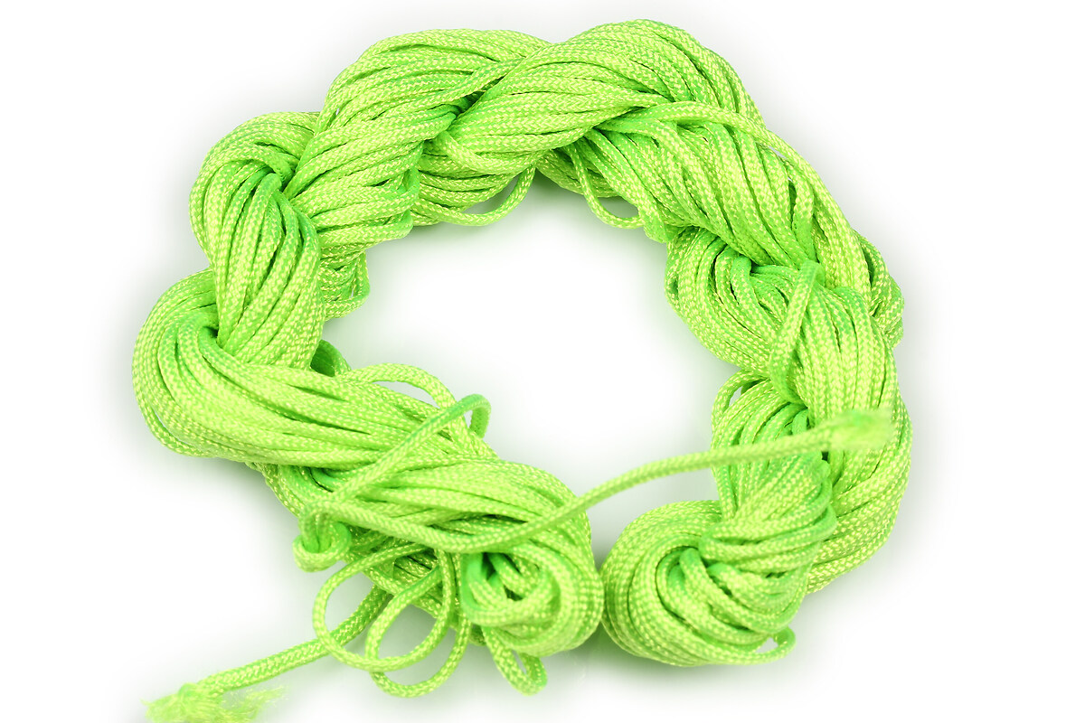 Ata nylon, grosime 2mm, 12m, verde neon