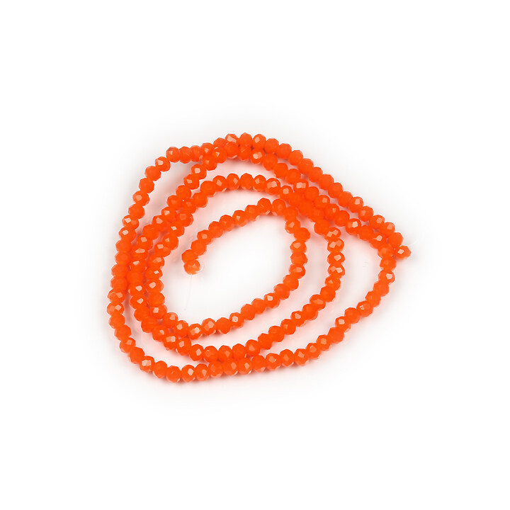 Sirag cristale rondele 2x3mm - portocaliu rosiatic