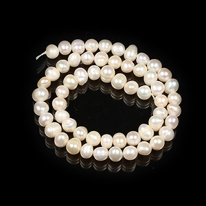 Sirag perle de cultura albe 5-6mm