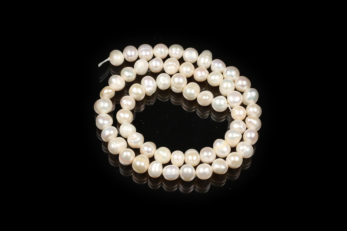 Sirag perle de cultura albe 5-6mm