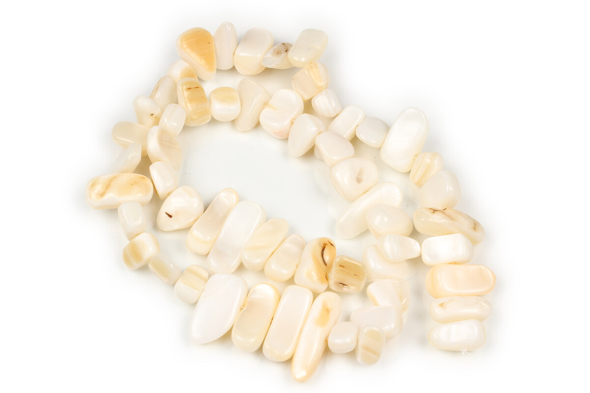 Mărgele mărgele sidef (trochus shell) 6-11x6-36 mm (sirag)