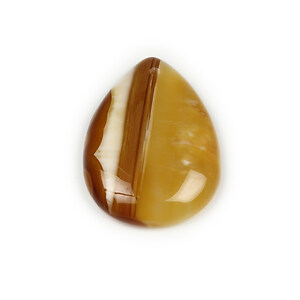Pandantiv agata striped lacrima 40x28mm