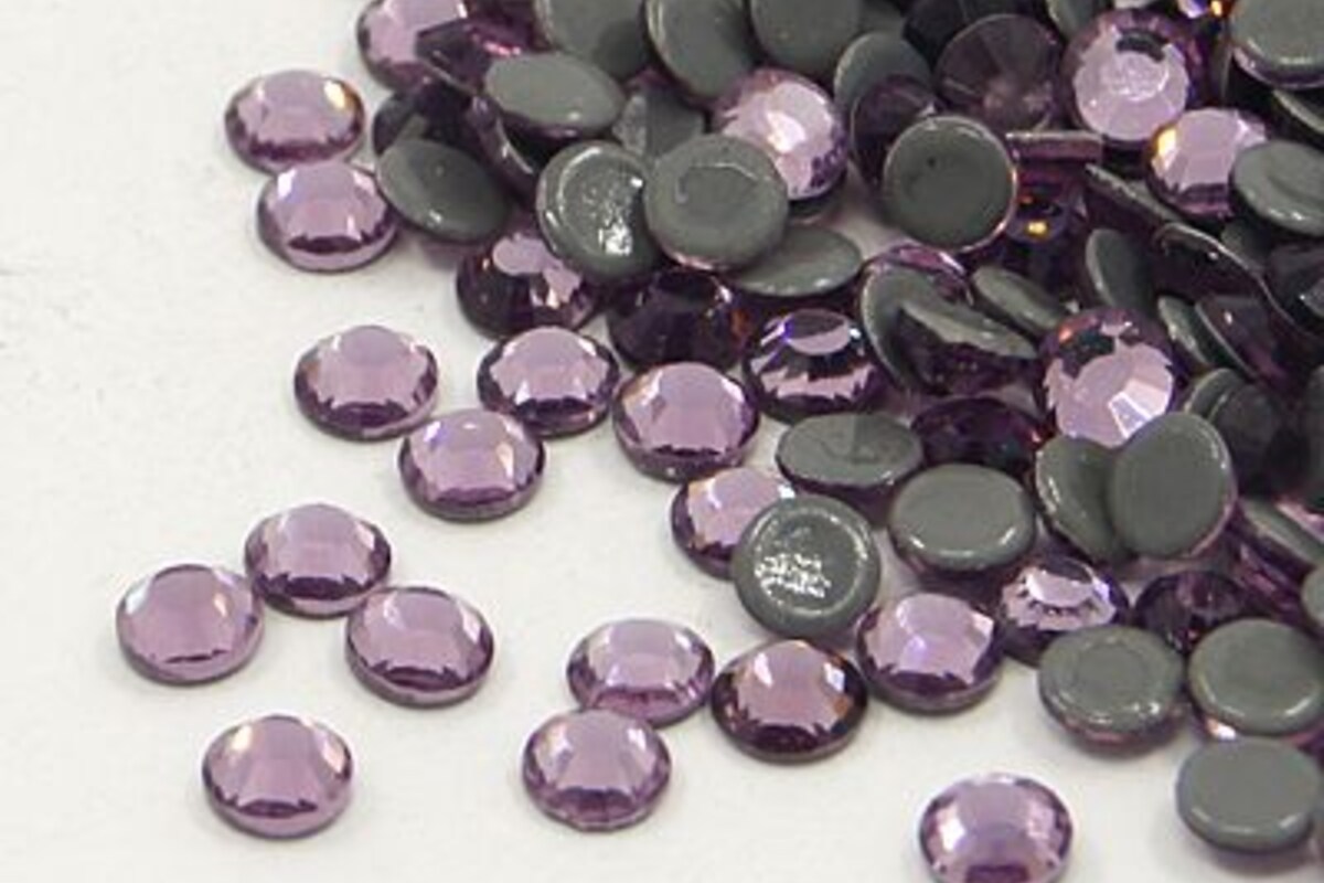 Strasuri cristal HOTFIX, marime SS16 (3,8-4mm), aprox. 1440 buc. - Light Amethyst