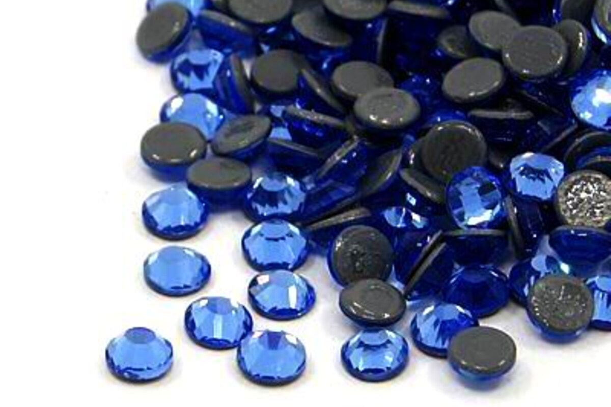 Strasuri cristal HOTFIX, marime SS10 (2,7-2,8mm), aprox. 1440 buc. - Sapphire