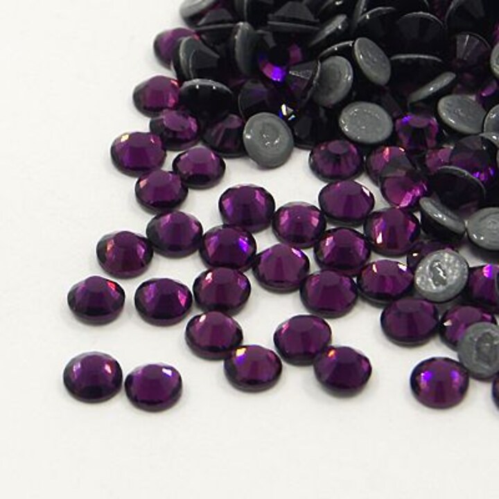 Strasuri cristal HOTFIX, marime SS10 (2,7-2,8mm), aprox. 1440 buc. - Amethyst