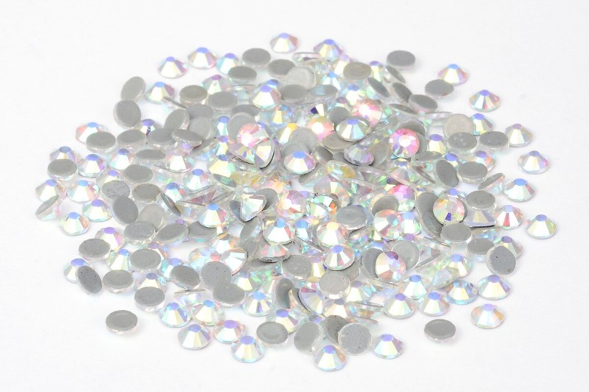 Strasuri cristal HOTFIX, marime SS8 (2,3-2,4mm), aprox. 1440 buc. - Crystal AB