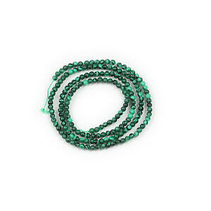 Margele malachit de sinteza sfere 2mm (sirag)