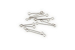 Link otel inoxidabil 304, ac cu doua bucle 15x3x0,5mm