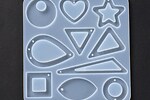 Matrita din silicon pentru rasina - pandantive si cercei forme geometrice 92x87,5x3cm