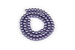 Sirag perle de sticla Eco-Friendly insirate pe ata, sfere 6mm - Purple
