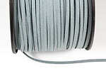 Snur suede (imitatie piele intoarsa) 3x1mm, gri (5m)