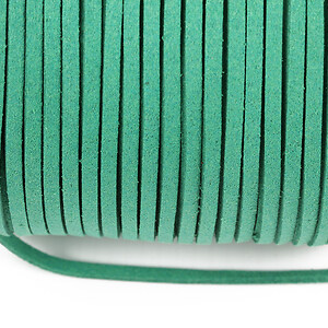 Snur suede (imitatie piele intoarsa) 3x1mm, verde (5m)