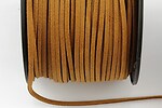 Snur suede (imitatie piele intoarsa) 3x1mm, maro aluna (5m)