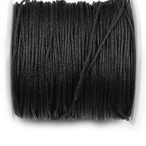 Snur Shamballa Dandelion grosime 1,5mm, rola de 30m - negru