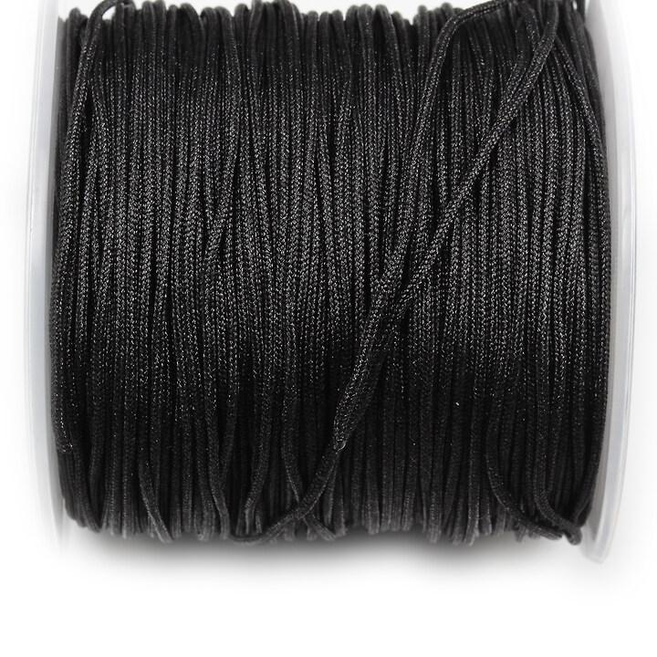 Snur Shamballa Dandelion grosime 1,5mm, rola de 30m - negru