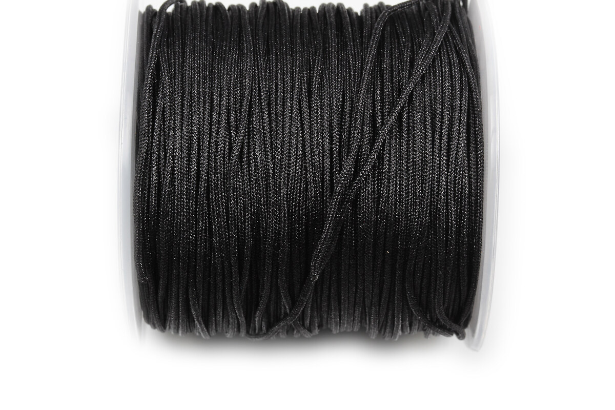 Snur Shamballa Dandelion grosime 1,5mm, rola de 30m - negru
