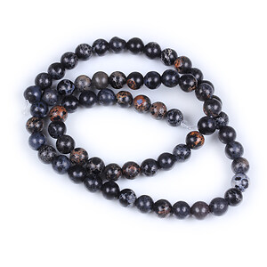 Margele regalite de sinteza (jasp imperial) sfere 6mm (sirag) - negru