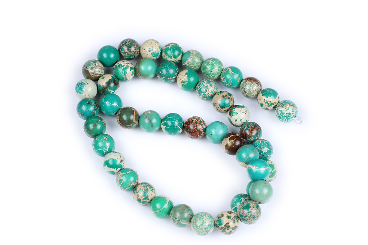 Margele regalite de sinteza (jasp imperial) sfere 8mm (sirag) - verde turcoaz